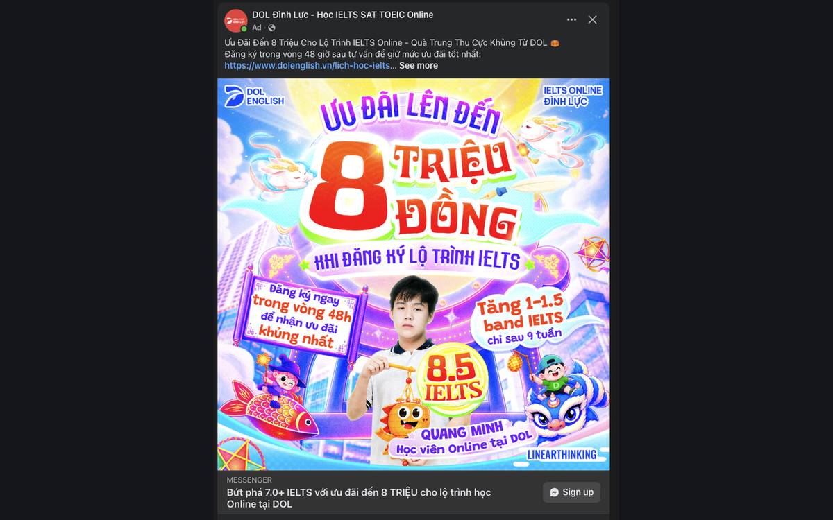 Live ad creative